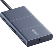 安克 Anker Type-C扩展坞 苹果MacBook华为 HDMI 4K投屏10Gbps高速传输 黑色
