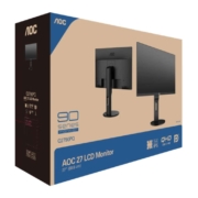 京东百亿补贴: AOC 27英寸 2K IPS广视角 106%NTSC广色域 75Hz 商用办公 节能 低蓝光不闪 旋转升降液晶显示器 Q2790PQ