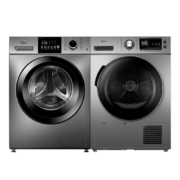 618预售、PLUS会员、以旧换新：Midea 美的 简尚系列 MG100V33WY+MH90-H03Y 热泵式洗烘套装