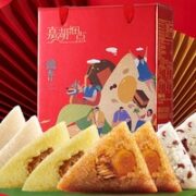 嘉湖细点 端午礼盒装 8粽4味 共880g
