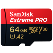 闪迪（SanDisk）64GB TF（MicroSD）存储卡 U3 C10 A2 V30 4K 至尊超极速移动版内存卡 读速200MB/s
