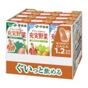 伊藤园（ITOEN）日本进口 果蔬汁清爽维生素饮料 纸盒装 200ml*12盒/箱 偏苹果味