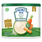 亨氏 (Heinz) 蕴纯胡萝卜有机营养米粉180g (高铁米粉米糊 婴儿辅食 宝宝辅食添加初期-36个月适用)