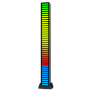 雷匠（RAYARTI）电脑桌面拾音氛围灯插电版（RGB/32灯/声场感应/银色）