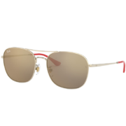 京东百亿补贴：雷朋（RayBan）太阳镜0RB3613D 92005A淡金色镜框 尺寸58