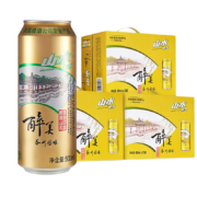 青岛啤酒  醉美山水苏州园林罐 500ml*12听*3箱*2件+赠千禧临门10度 500ml*6听