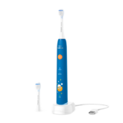 PLUS会员：PHILIPS 飞利浦 HX2432/01 儿童电动牙刷 蓝色 刷头*2