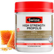 Swisse斯维诗 高浓度蜂胶胶囊 210粒/瓶 呵护血糖 天然成分 增强机体 成人中老年适用 澳洲进口