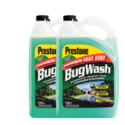 百适通（Prestone）玻璃水 汽车防冻玻璃水四季玻璃清洁剂雨刮水防冻 液虫胶 夏季强效除虫胶2L*2瓶