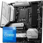 微星（MSI） B660M迫击炮 i5 12490F 12600KF 12400F CPU主板套装 B660M  MORTAR WIFI D4 迫击炮 i5 12600KF