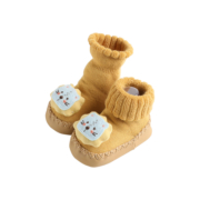 艾尼熊新生儿婴儿鞋子秋冬季室内防滑地板鞋男女宝宝软底学步袜鞋