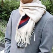 国内3600元！意大利产 Gucci 古驰 570603-3G200 双G提花羊毛围巾  直邮含税到手￥1223.97
