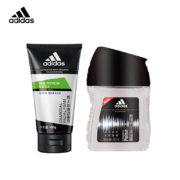 京东百亿补贴：adidas 阿迪达斯 男士炭爽洁面膏100g+沐浴露100ml