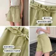 dmestyle时尚休闲百搭休闲裤短裤系带