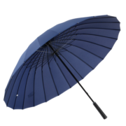美度（MAYDU）24骨超大男士商务长柄晴雨伞女加大加固防风双人雨伞两用 M5003蓝色