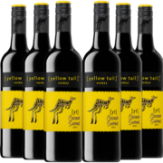 黄尾袋鼠（yellow tail）缤纷系列葡萄酒 进口红酒 西拉750ml*6支装