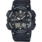 卡西欧（CASIO）【礼物】手表 时尚数字双显潮流户外运动防水男士手表 休闲男表 AEQ-110W-1AVDF