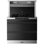 美的（Midea）出品华凌小透明集成灶蒸烤一体灶WX9S 变频21风量千帕强压 5.2KW燃气灶双灶定时 自清洁 【变频蒸烤一体灶】 天然气
