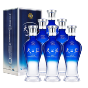 京东百亿补贴：洋河天之蓝 52度 绵柔浓香型白酒 蓝色经典 520ml*6瓶整箱