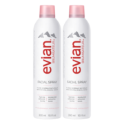 依云（evian） 天然矿泉水喷雾法国进口 补水保湿 爽肤水 舒缓 易吸收 定妆喷雾 【经典大喷】300ml*2