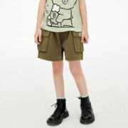 LINE FRIENDS 布朗熊男童工装裤