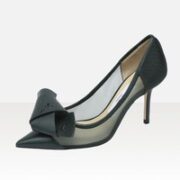 JIMMY CHOO LANI 85系列 蝴蝶结高跟鞋  QKX 221