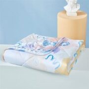 MENDALE 梦洁家纺 绵柔抗菌印花夏凉被 青玥 150*200cm