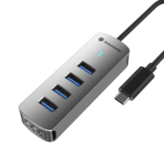 尤达大师 USB3.0分线器扩展坞高速4口集线器HUB拓展坞 笔记本电脑一拖多转换器转接头延长线 0.15米