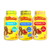 小熊糖 L’ilCritters 丽贵 复合维生素儿童营养软糖190粒*1+VD钙软糖150粒*1+DHA鱼油软糖120粒*1【组合】