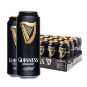 健力士/Guinness爱尔兰原装进口 世涛罐装黑啤酒440ml*24听整箱