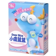 小鹿蓝蓝婴儿米饼多口味宝宝零食辅食儿童磨牙饼干41g×1盒