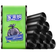 家来纳 一次性黑色垃圾袋45*50cm 125只*4件
