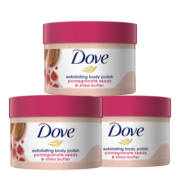 多芬（Dove）石榴籽乳木果身体磨砂膏298g*3 深层清洁  全身留香 海外原装进口