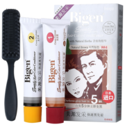 美源（Bigen）发采快速黑发霜 80g（天然棕色 884）日本进口 男女兼用 快速染发 护发不伤发