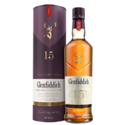 格兰菲迪（Glenfiddich）英国原瓶进口苏格兰单一麦芽威士忌洋酒 格兰菲迪15年700ml