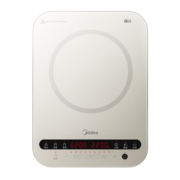 美的（Midea）电磁炉 家用大功率 200mm恒匀火加热 持续小火低音超薄电磁炉灶定时 C22-Micca705 配欧式汤锅