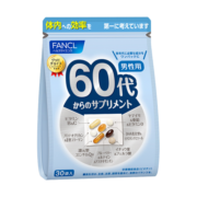 芳珂FANCL 中老年复合维生素 男性60+综合营养包 30日量 VBVC矿物质 银杏叶辅酶Q10虾青素锌 心血管 父母健康