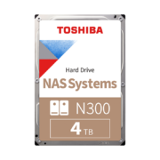 PLUS会员：TOSHIBA 东芝 N300系列 3.5英寸 NAS硬盘 4TB（CMR、7200rpm、256MB）HDWG440