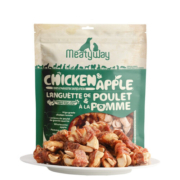 爵宴（MEATY WAY） 爵宴宠物狗狗零食肉干 成犬幼犬通用狗狗磨牙训练肉干肉条 鸡肉苹果派908g