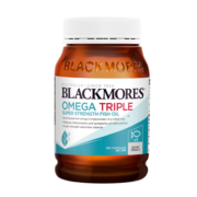 澳佳宝Blackmores 三倍浓度深海鱼油软胶囊1500mg 150粒 dha 鱼油成人中老年人 超高纯度无腥味  澳洲进口