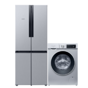 618预售、PLUS会员：SIEMENS 西门子 KM47EA16TI+WG52A108AW 478升混冷+10KG羊毛洗 变频冰洗套装