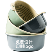 京喜app：QIJIE 齐洁 双层沥水篮 大号 中号4件套