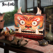 限地区：知味观粽子礼盒 肉甜粽咸鸭蛋1360g（10粽4蛋2糕）