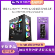 微星I5 13490F/RTX4070/D5 6400内存光追游戏电竞电脑DIY台式机