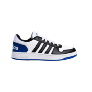 adidas「魔环」阿迪达斯neo HOOPS 2.0男女低帮休闲篮球运动板鞋 亮白/1号黑色/皇家蓝 41(255mm)