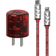 黑鱼（ounuo） 电力蘑菇氮化镓苹果充电器20W快充头USB-C手机充电器套装适用苹果华为 红色_电力蘑菇单头20W（提速400%）