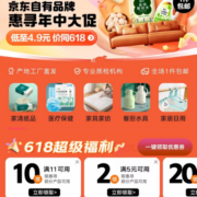 即享好券：京东618 满11-10元等 自营惠寻品牌券