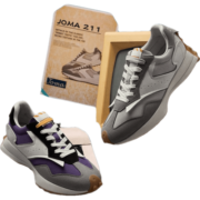 JOMA 211经典复古跑步鞋男女新款休闲鞋时尚潮流情侣款鞋子跑鞋 浅灰/白(男) 42