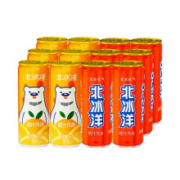 PLUS会员：北冰洋 汽水橙汁桔汁组合 330ml*12听