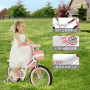 RoyalBaby 优贝 女孩自行车 带辅助轮 珍妮公主粉白 16寸